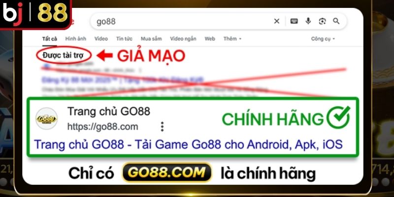 5 dấu hiệu cảnh giác Go88 giả